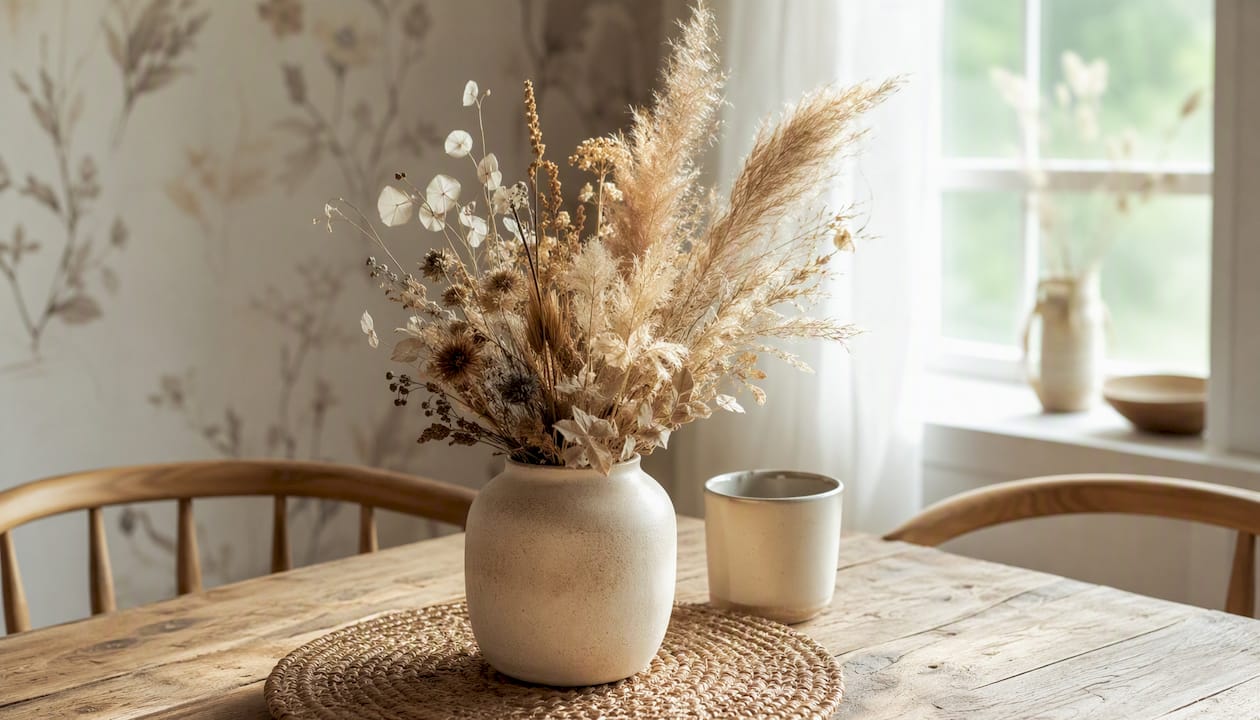 Torkade och bevarade blommor – en vacker detalj i det skandinaviska hemmet